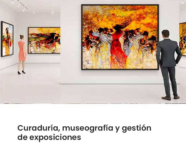 Curaduría, museografía y gestión de exposiciones